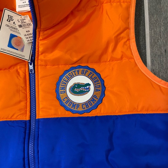 Victoria’s Secret PINK University Of Florida Gators Puffer Vest M NWT New - Picture 2 of 6